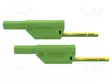MITTAUSJOHTO - 16A - BANAANIPISTOKE 4MM,MOLEMMIN PUOLIN - VIHREÄ - Mittausjohdot - VSFK8700125-GN - 1