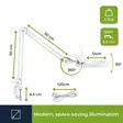 SUURENNUSLASIVALAISIN 5 DIOPTERIA 22W VALKOINEN - Suurennuslasivalaisimet - VTLAMP2WN - 6