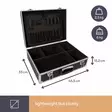 TOOL CASE WITH ALUMINIUM FRAME 455 x 330 x 152mm BLACK - Alumiinisalkut - 1819-N - 6