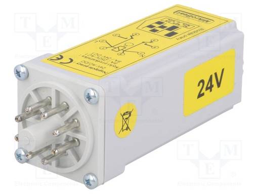 AJASTIN - 0,25S÷12MIN - DPDT - 250VAC/8A,24VDC/8A - UVIRT: 24VAC - TRA - Aikareleet ja ajastimet - TRAM-24VACDC-8PIN - 1