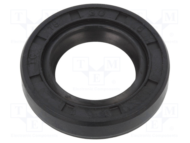 AKSELITIIVISTE - NBR-RAAKAKUMI - PAKS.: 6MM - -40÷100°C - ØREIKÄ: 30MM - Tekniset tiivisteet - S-18X30X6-AOTC-N - 1