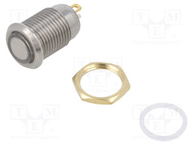 ILKIVALLAN KESTÄVÄ KYTKIN - AS: 2 - SPST-NO - 0,25A/12VDC - Painonappikytkimet - W12M-E11HN - 1