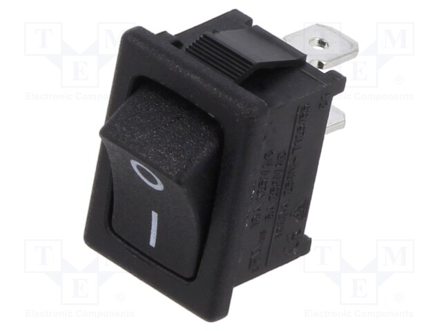 KEINUKYTKIN - SPST-NO - AS: 2 - OFF-ON - 10A/250VAC - EI OLE - SRB - RUNKO: MUSTA - Keinukytkimet - SRB22A2FBBNN - 1