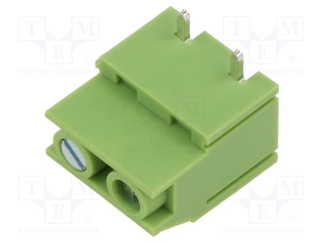 LIITIN: KYTKENTÄRIMA PIIRILEVYLLE - PURISTUS - 20A - 300V - SUORA - PCB - Riviliittimet piirilevylle - XY129RB-2P-7.5-GN - 1