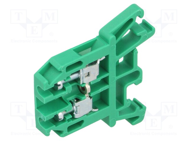 LIITIN: KISKO-0,5÷2,5MM2 - NAVAT: 1 - PURISTIMET: 2 - VIHREÄ - 690V - Kiskoliittimet - ZUG-G2.5-GN - 1