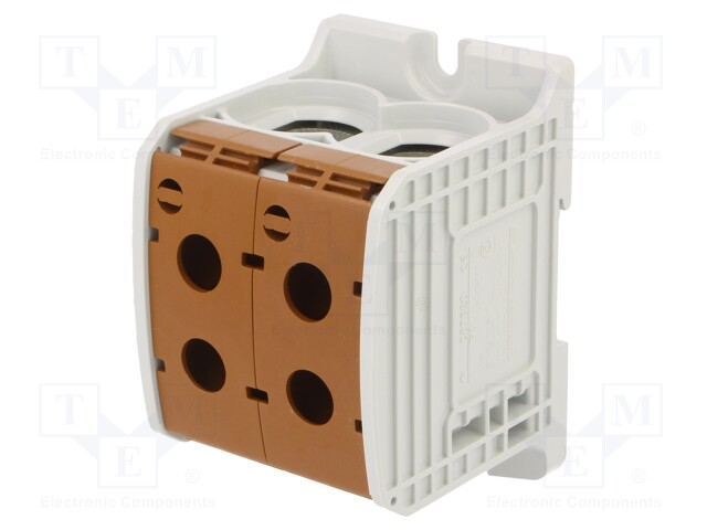 LIITIN: KISKO-185MM2 - NAVAT: 1 - PURISTIMET: 4 - RUSKEA - STB - TS35 - Kiskoliittimet - STB185-2BN - 1