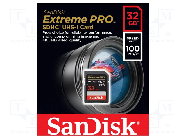 MUISTIKORTTI - EXTREME PRO - SDHC - R: 100MB/S - W: 90MB/S - 32GB - Muistikortit - SDSDXXO-032G-GN4IN - 1