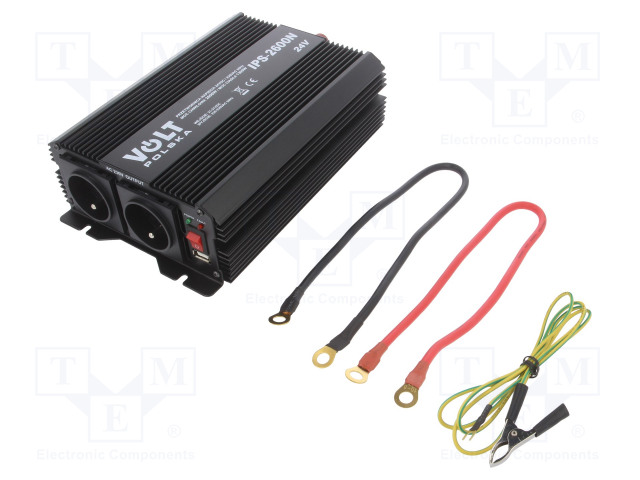 MUUNNIN: DC/AC - 1300W - LÄHTÖJÄNNITE 230VAC - 21÷31VDC - 255X160X70MM - 92% - Invertterit ja jännitteenalentimet - IPS260024V-N - 1