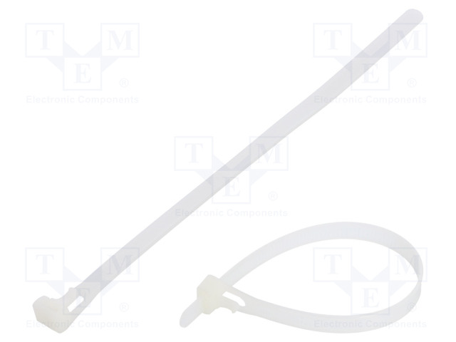 NIPPUSIDE - MONIKÄYTTÖINEN - L: 200MM - W: 7,6MM - LUONNOLLINEN - 222N - Nippusiteet - FIX-TR-7.6X200N - 1