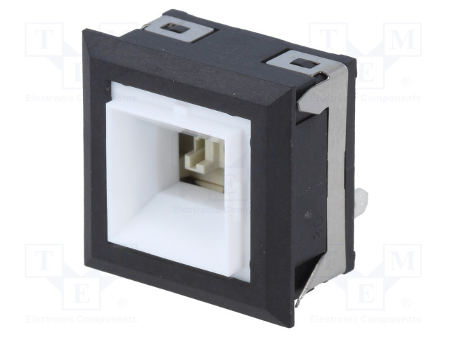 PAINOKYTKIN - AS: 2 - SPDT - 5A/125VAC - ON-(ON) - NÄPPÄIN: NELIÖ- - Standardikytkimet - UB15KKW01N - 1