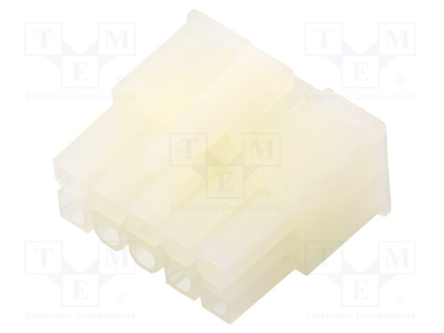 LIITIN: JOHTO-JOHTO/LEVY - PISTOKE - NAARAS - PIN: 10 - N42W - 600V - 2X5 - Signaaliliittimet rasteri 4,20mm - N42W-10N - 1