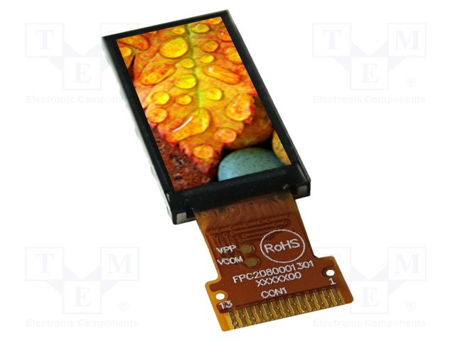 TFT NÄYTTÖ - 0,96" - 160X80 - VALAISTUS: LED - KOOT: 13,5X27,95X1,54MM - TFT-näytöt - EATFT009-81AINN - 1