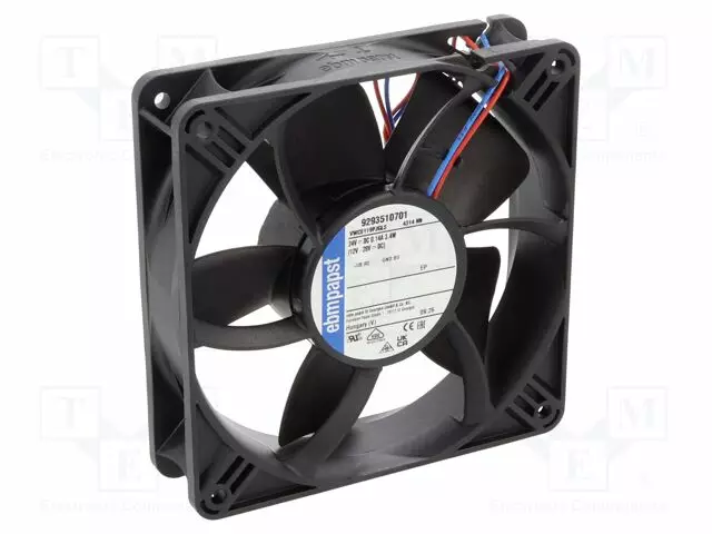 LAITETUULETIN - DC - 24VDC - 119X119X32MM - KUULA - DC 24V tuulettimet - 4314NN - 1