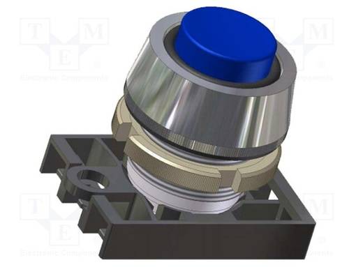 PAINOKYTKIN - 22MM - ASENNOT: 1 - SININEN - IP65 - ULKONEVA - Taulukytkimet, standardi 22mm - NEK22M-UWN - 1