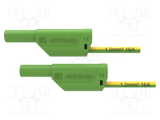 MITTAUSJOHTO - 16A - BANAANIPISTOKE 4MM,MOLEMMIN PUOLIN - PIT: 1M - Mittausjohdot - VSFK87011100-GN - 1