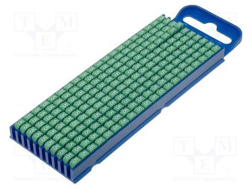 MERKIT - MERKINTÄ: 5 - 2,8÷3,8MM - POLYAMIDI - VIHREÄ - -40÷85°C - WIC - Kaapeleiden merkintä - WIC2-5-GN - 1