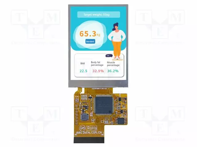 TFT NÄYTTÖ - 2,8" - 240X320 - VALAISTUS: LED - 8MBFLASH - RGB - 350CD/M2 - Älykkäät näytöt - DMG32240F028-02WN - 1
