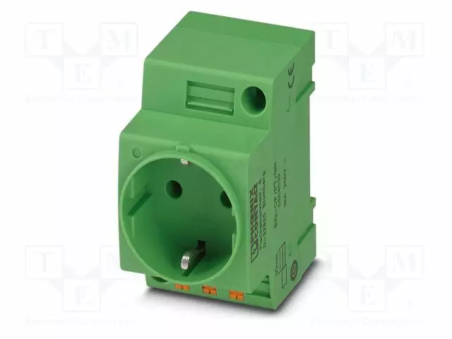 KOJELIITIN RUNKO NAARAS - 16A - PIN: 3 - DIN-KISKOLLE - Kiskoliittimet - EO-CFPTGN - 1