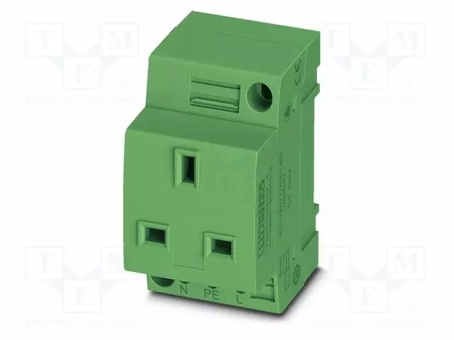 KOJELIITIN RUNKO NAARAS - 13A - PIN: 3 - DIN-KISKOLLE - Kiskoliittimet - EO-GUTSHLEDGN - 1