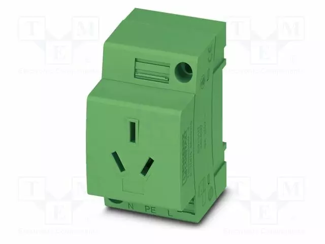 KOJELIITIN RUNKO NAARAS - 10A - PIN: 3 - DIN-KISKOLLE - Kiskoliittimet - EO-IUTGN - 1