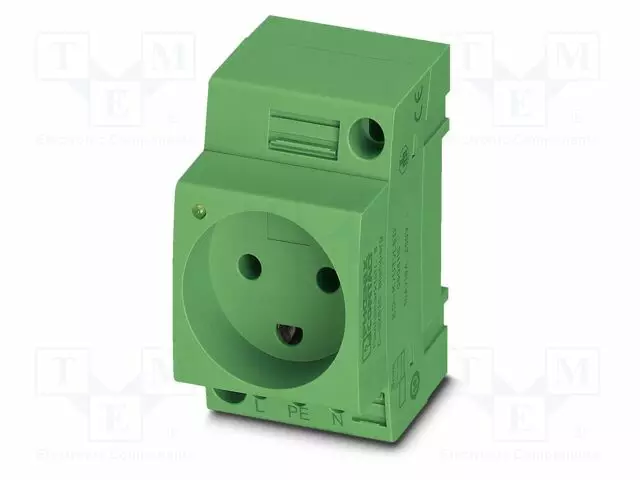 KOJELIITIN RUNKO NAARAS - 16A - PIN: 3 - DIN-KISKOLLE - Kiskoliittimet - EO-KUTLEDGN - 1