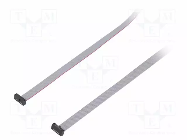 IDC-LIITTIMILLÄ VARUSTETTU NAUHAKAAPELI - IDC,MOLEMMIN PUOLIN - IDC liittimillä varustetut nauhakaapelit - FFSD06D310001N - 1