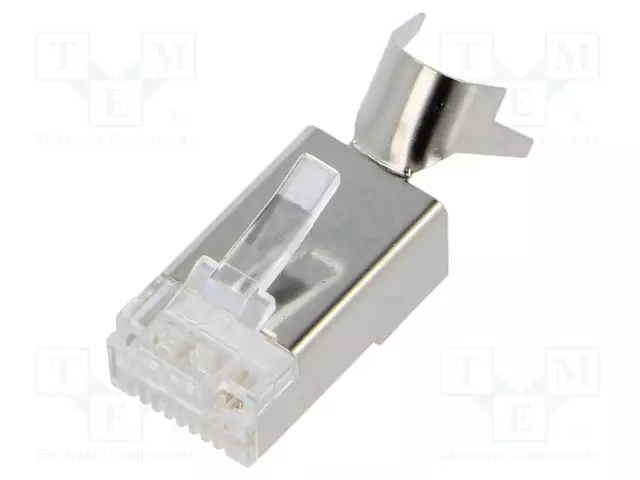LIITIN: RJ45 - PISTOKE - PIN: 8 - CAT: 6A - SUOJATTU - 8P8C - JOHTOON - RJ liittimet - MHRJC6AR222N - 1