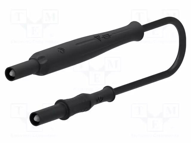 LABORATORY CONNECTOR: 4MM BANANA - BANANA PLUG 4MM X2 - 500MA - Banaaniliittimet 4mm - PJP12312-0A5-200N - 1