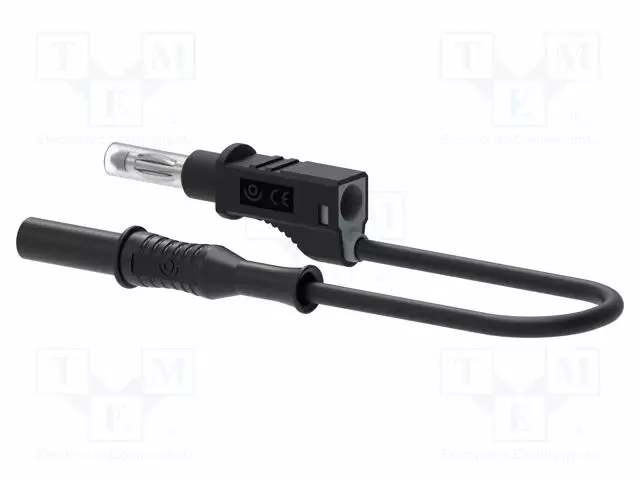 MITTAUSJOHTO - 12A - BANAANIPISTOKE 4MM,MOLEMMIN PUOLIN - PIT: 1M - Mittausjohdot - PJP22102310-100N - 1