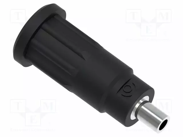 LABORATORY CONNECTOR: 2MM BANANA - SOCKET - 10A - 24.7MM - MUSTA - Banaanijatkoliittimet - PJP229-3-N - 1
