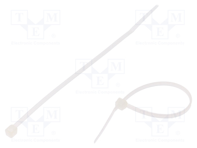 NIPPUSIDE - L: 100MM - W: 2,5MM - LUONNOLLINEN - POLYAMIDI - 78N - UL94V-2 - Nippusiteet - TT2.5X100N - 1