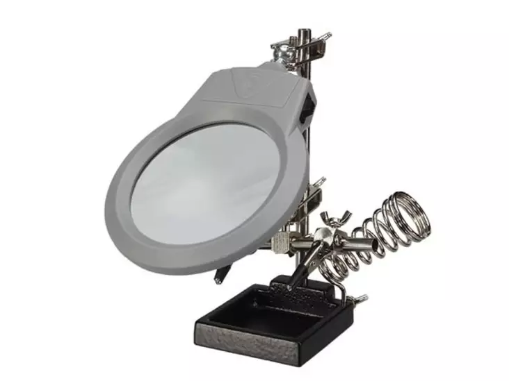 HELPING HAND WITH MAGNIFIER, LED LIGHT AND SOLDERING STAND - Juotintelineet ja tarvikkeet - VTHH3N - 1