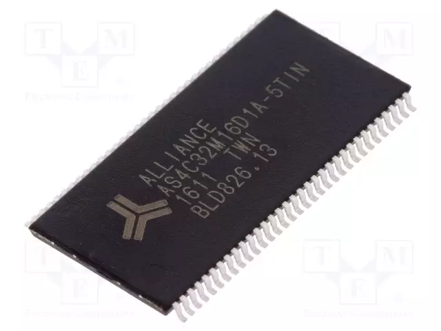 IC: DRAM MUISTI - 512MBDRAM - 32MX16BIT - 2,5V - 200MHZ - TSOP66 II - DRAM muistit - mikropiirit - AS4C32M16D1A-5TIN - 1