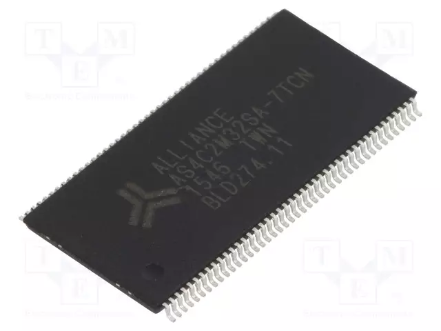 IC: DRAM MUISTI - 64MBDRAM - 2MX32BIT - 3,3V - 143MHZ - 5,5NS - TSOP86 - DRAM muistit - mikropiirit - AS4C2M32SA-7TCN - 1
