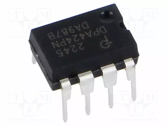 IC: PMIC - AC/DC SWITCHER,SMPS-OHJAIN - 3,5A - DIP8 - FLYBACK,FORWARD - Jännitesäätimet - PWM piirit - DPA424PN - 1