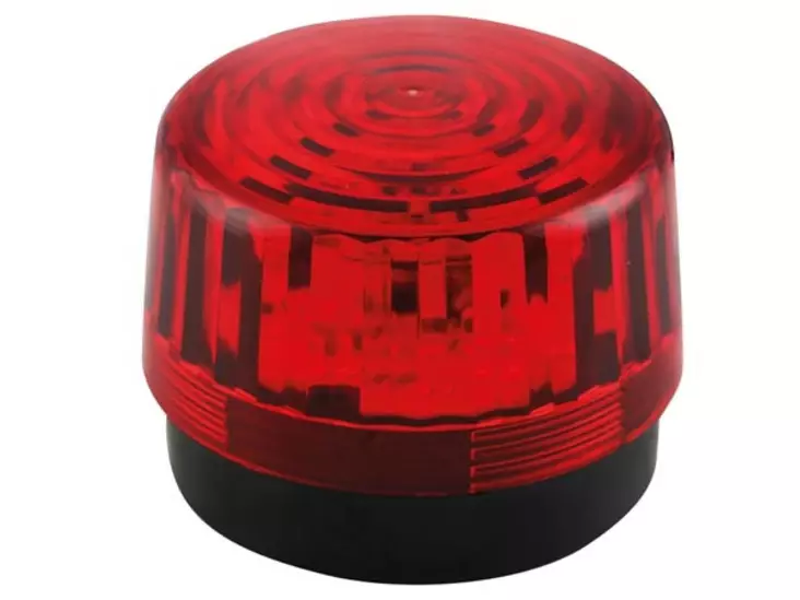 LED VILKKU - PUNAINEN - 12 VDC - ø 100 mm - Varoitusvilkut - HAA100RN - 1