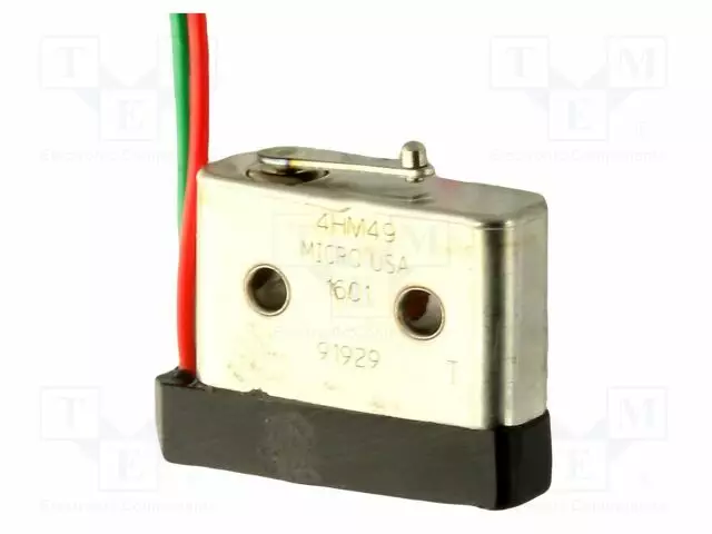 MIKROKYTKIN SNAP ACTION - SPST-NO - OFF-(ON) - HM - LÄHDÖT: JOHDOT - SANP ACTION mikrokytkimet - 4HM49-HON - 1