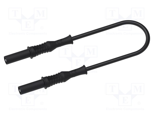 MITTAUSJOHTO - 12A - BANAANIPISTOKE 4MM,MOLEMMIN PUOLIN - PIT: 1M - Mittausjohdot - PJP2311-IECIV-100N - 1