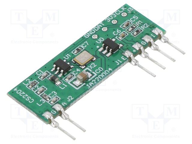 MODUULI: RF - FM-LÄHETIN - FSK - 433,92MHZ - 2,2÷3,6VDC - 10DBM - THT - RF moduulit - RC-TFSK4-433N - 1