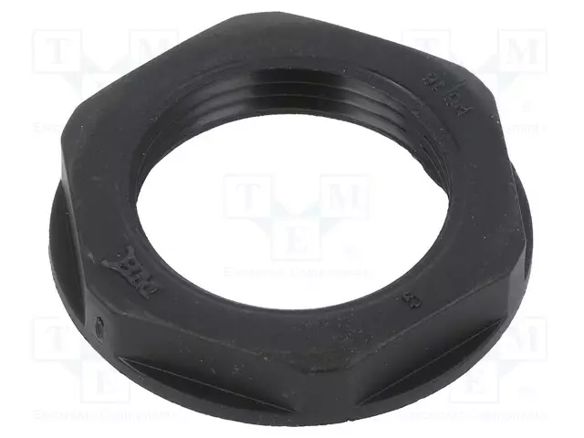MUTTERI - PG16 - POLYAMIDI - MUSTA - KIERRE: PG - -20÷90°C - Läpivientikappaleiden mutterit - BM4816N - 1