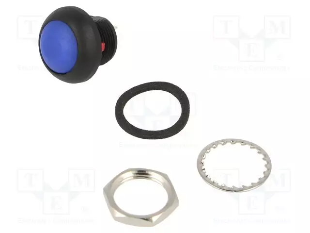 PAINOKYTKIN - AS: 2 - SPST-NO - 0,1A/50VDC - OFF-(ON) - IP67 - Standardikytkimet - RP8100B2M1CEBLKBLN - 1