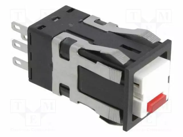 PAINOKYTKIN - SPDT - ON-ON - VALAISTUS: LED - PUNAINEN - 24VDC - Standardikytkimet - AML22CBF2AB-HON - 1