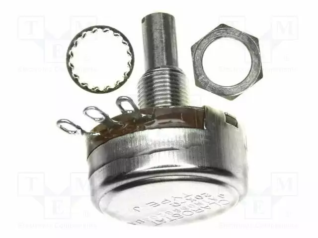 POTENTIOMETRI: AKSIAALINEN - 20KOHM - ±10% - LINEAARINEN - 6,35MM - Muovipotentiometrit - JA1N056S203UA-HON - 1