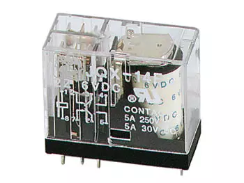 RELE PYSTYMALLI 24VDC/5A 2C - Piirikorttireleet - VR5V242CN - 1