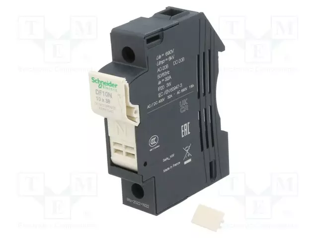VAROKEPESÄ - DIN-KISKOLLE - 32A - 690V - NAVAT: 1 - Sulakepitimet - DF10N - 1