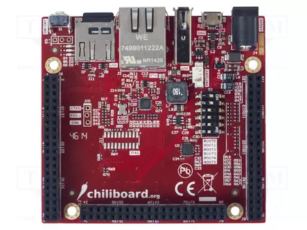 YHDEN PIIRILEVYN TIETOKONE - CORTEX A8 - 32MBFLASH,512MBRAM - 5VDC - Muut mikrokontrollerit - CHILIBOARD-PRO - 1