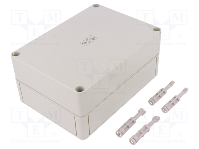 ASENNUSKOTELO - X: 130MM - Y: 180MM - Z: 84MM - LITTEÄ - TK PS - Yleiskäyttöiset kotelot - TK-PS-1813-8F-O - 1