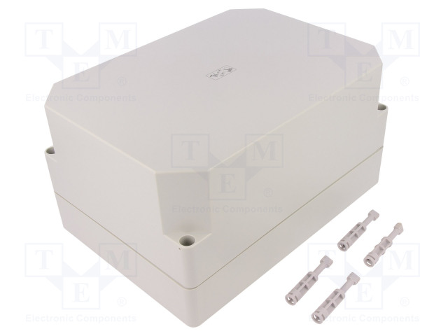 ASENNUSKOTELO - X: 180MM - Y: 254MM - Z: 137MM - LITTEÄ - IP66 - Yleiskäyttöiset kotelot - TK-PS-2518-13F-O - 1