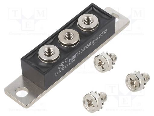 KAKSOISDIODI MODULIYHTEINEN ANODI - 35V - IF: 200AX2 - TO240AB - Diodit - MBRT40035R-DCO - 1