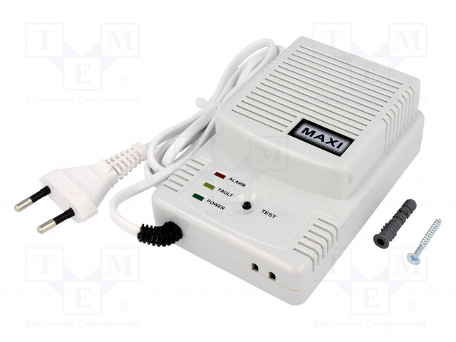 MITTARI: CO ILMAISIN - 120X80X45MM - -10÷40°C - 3W - 230VAC - Kaasumittarit ja -dataloggerit - DET-MAXIK-CO - 1